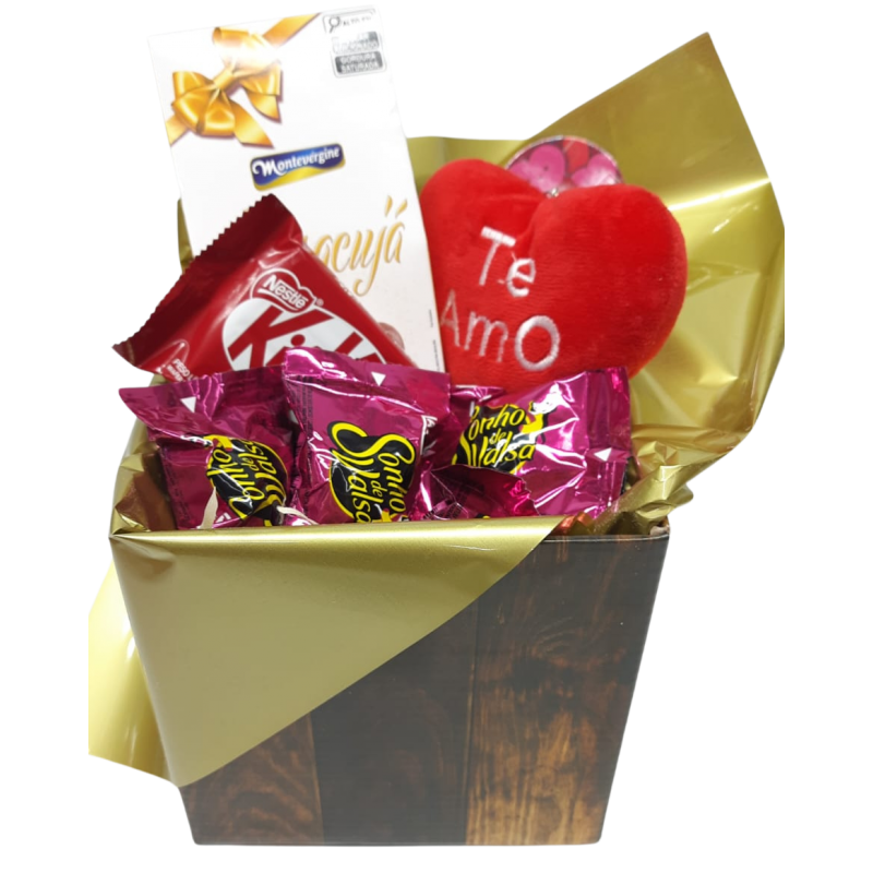 KIT EU TE AMO C/ PELÚCIA